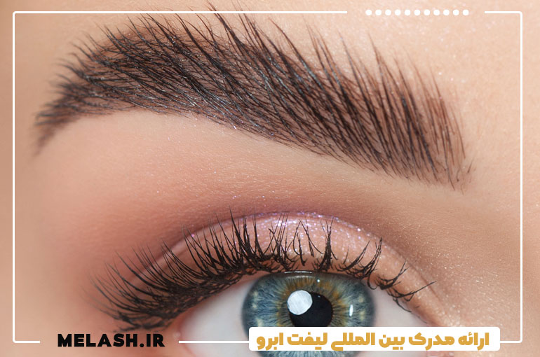 ارائه مدرک بین المللی لیفت ابرو