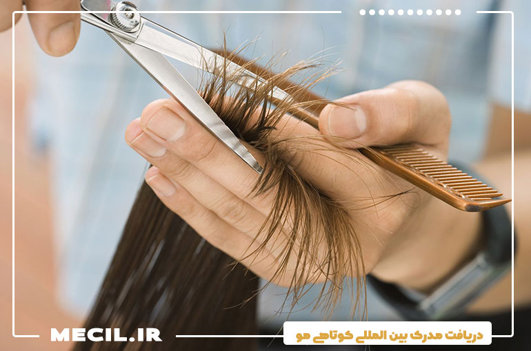 دریافت مدرک بین المللی کوتاهی مو